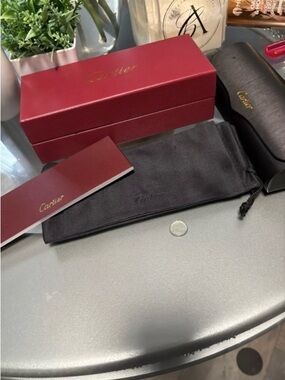 Cartier Accessories Set in Red, Black, Gold